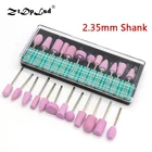 Набор сверл для полировки камня, насадки керамические кварцевые для шлифовальная насадка для ногтей, 12 шт.