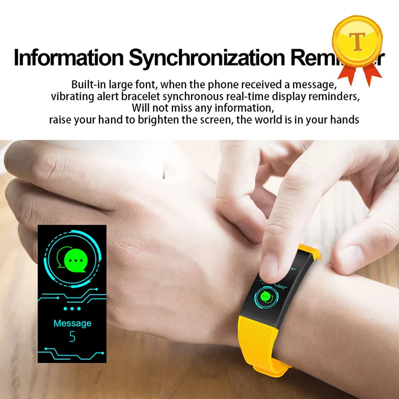 best selling fitness Smart Bracelet Heart Rate Monitor Waterproof Color Screen swim Fitness Tracker Bluetooth Sports wristband |