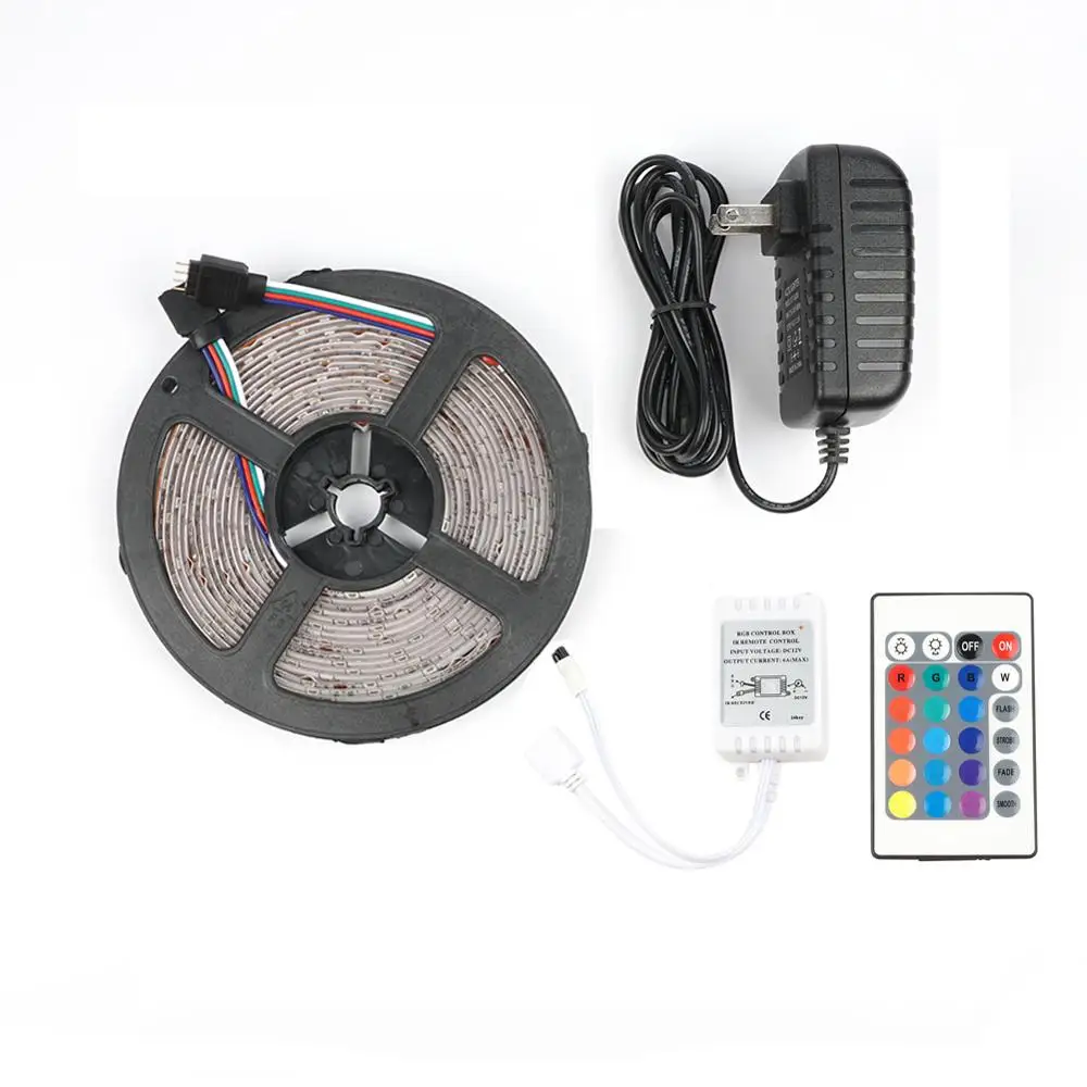 Светодиодная лента 5 м RGB 12 В постоянного тока водонепроницаемая гибкая световая