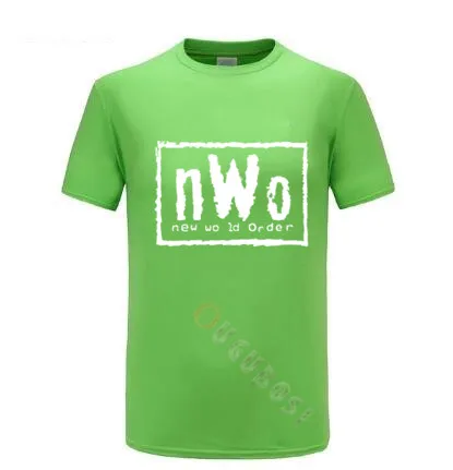 Мужская черная футболка WCW борьбе NWO New World Ink Wolfpac мужские Брендовые топы одежда