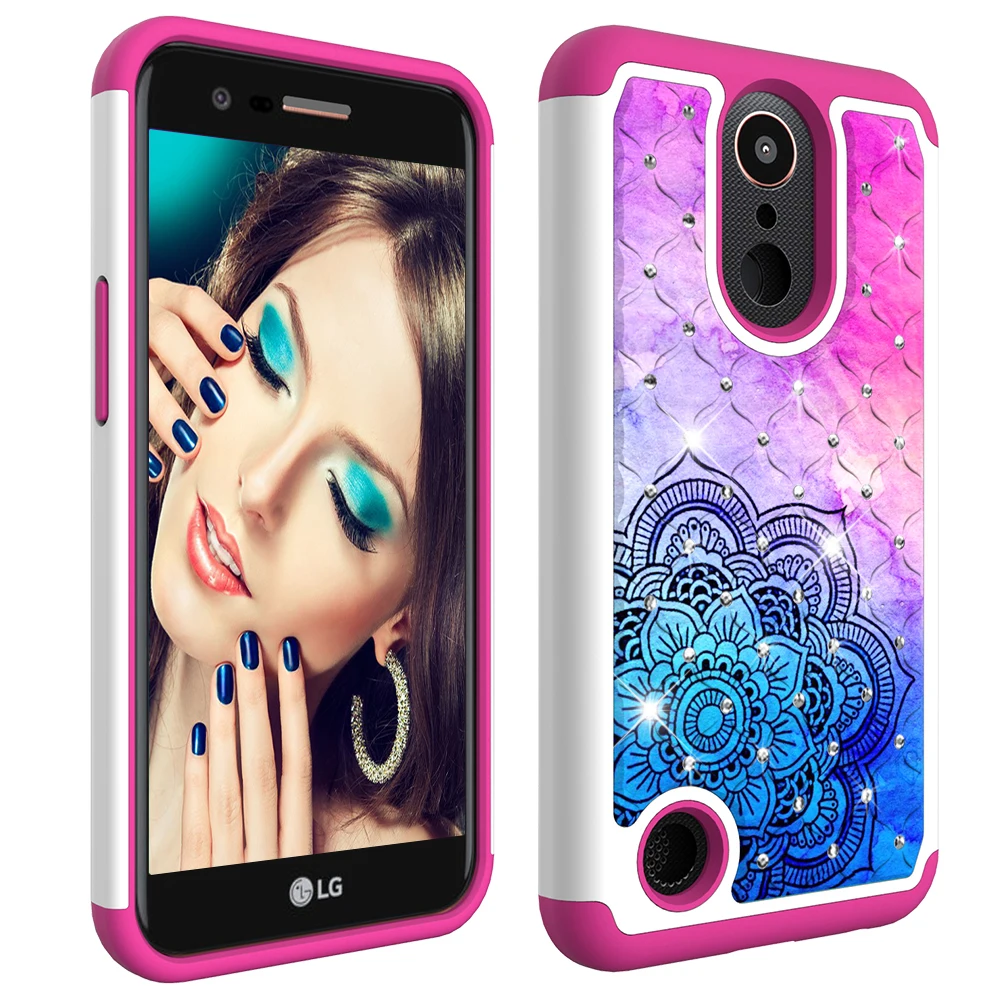Блестящий чехол для телефона LG K10 2017 X400 M250N жесткий полное покрытие K20 плюс K20plus