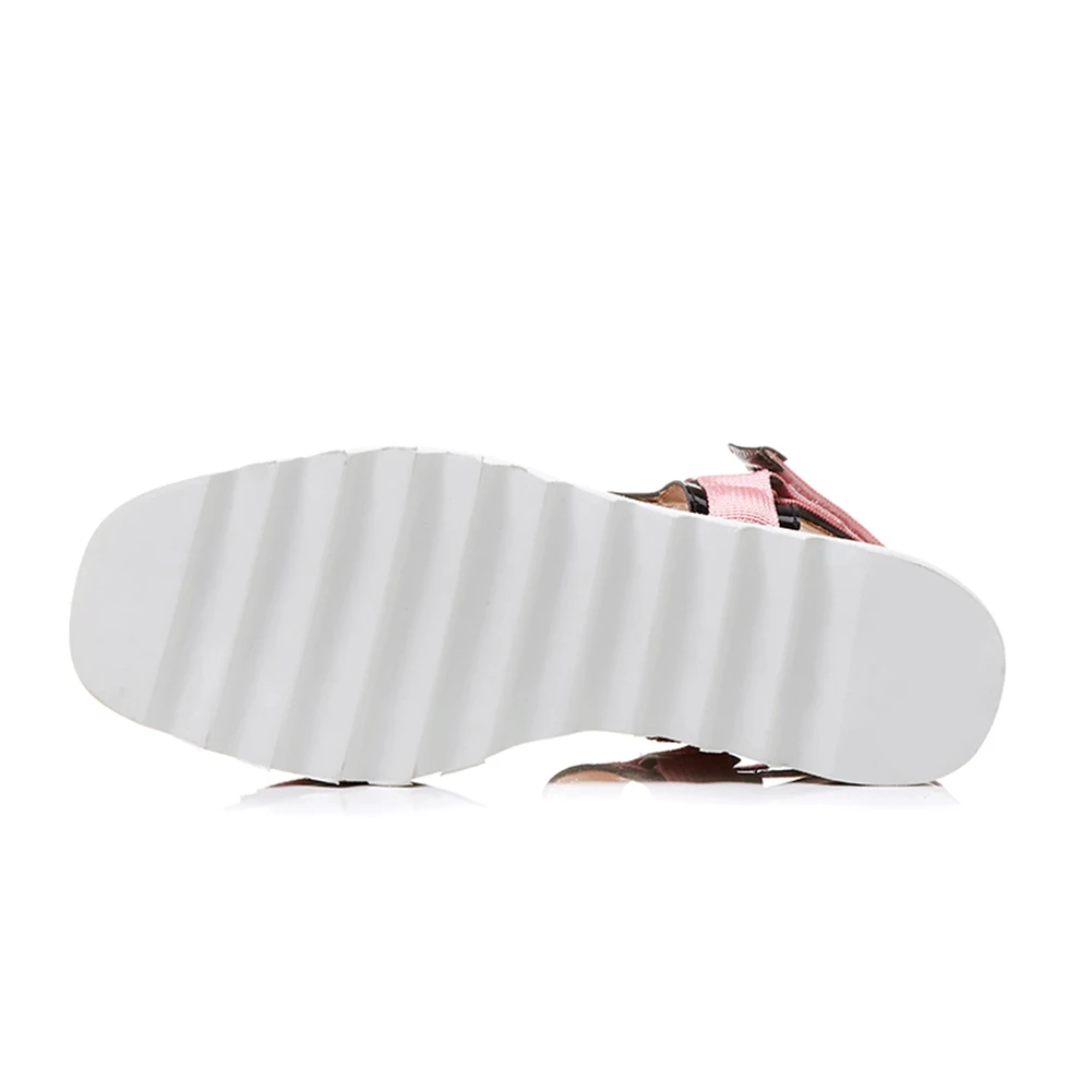 Сандалии Dilalula женские с деревянной платформой босоножки на танкетке 8 см