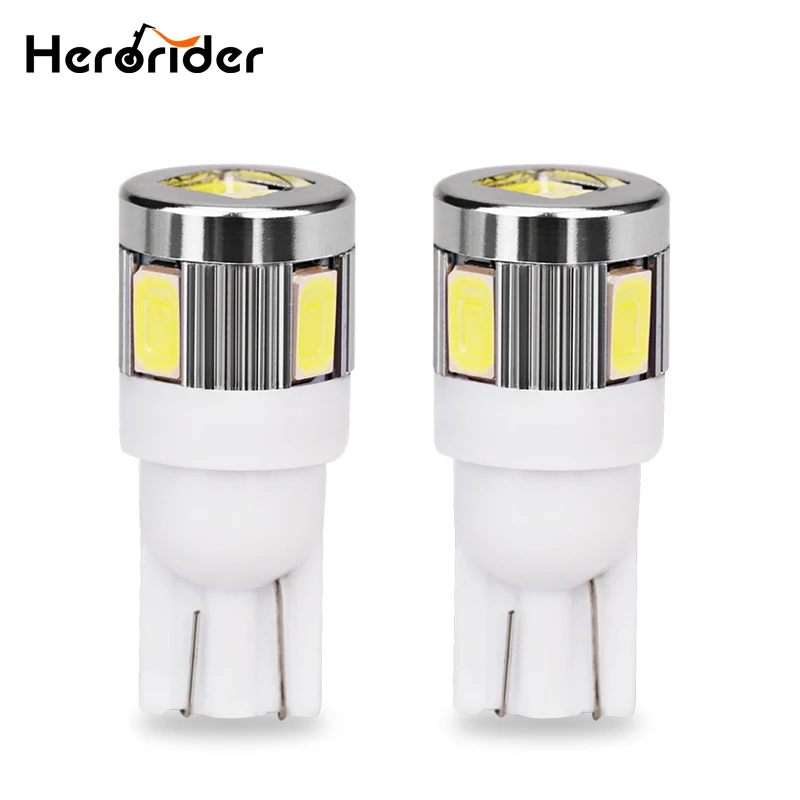 T10 W5W 194 501 5630 SMD 6 светодиодный 12V автомобильный габаритный светильник купольный