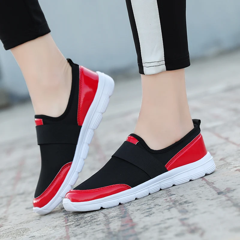 2019 Plus Size Running Shoes Women Outdoor Walking Sneakers Female Slip on Jogging Footwear Sapatos Mulher Zapatos Mujer |