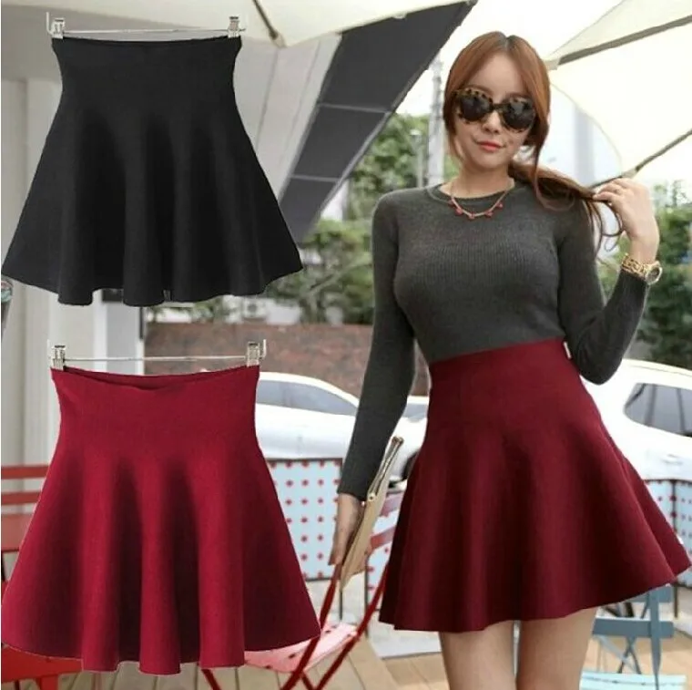 

OHCLOTHING Bubble beauty 2019 Hitz knitted skirt A A-line skirt Tutu Skirt pleated skirt