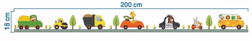 119 Наклейка на стену с мультяшным автомобилем, декоративные наклейки для мальчиков, спальни, детской комнаты, автомобиля, плакат, Настенная Наклейка s - Цвет: 119