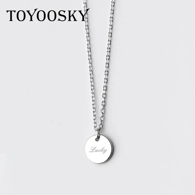 TOYOOSKY ожерелье из стерлингового серебра 925 пробы модное милое маленькое