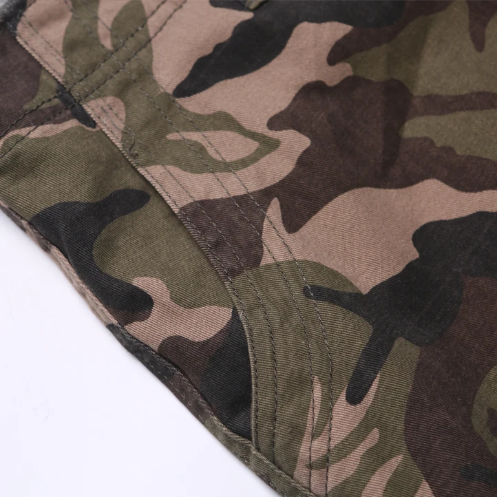 Мужские камуфляжные шорты-карго Зеленые рабочие шорты армейского зеленого цвета