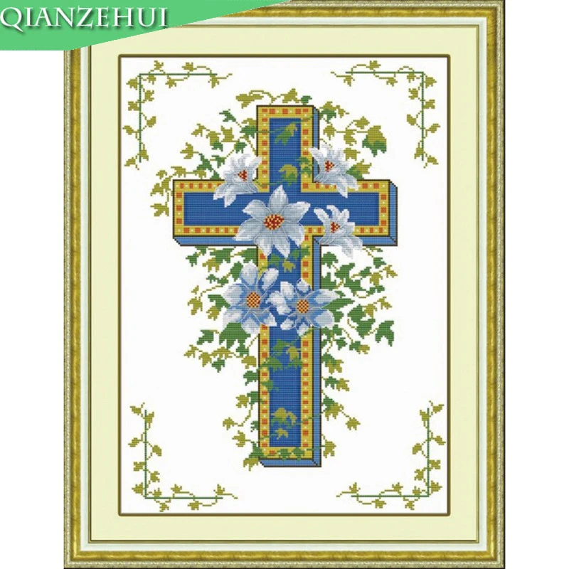 Фото QIANZEHUI рукоделие сделай сам Бог любит мир христианский Иисус религиозный крест