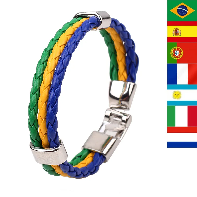 Новый Бразилия мира по футболу Multi национального мемориала браслета тканые