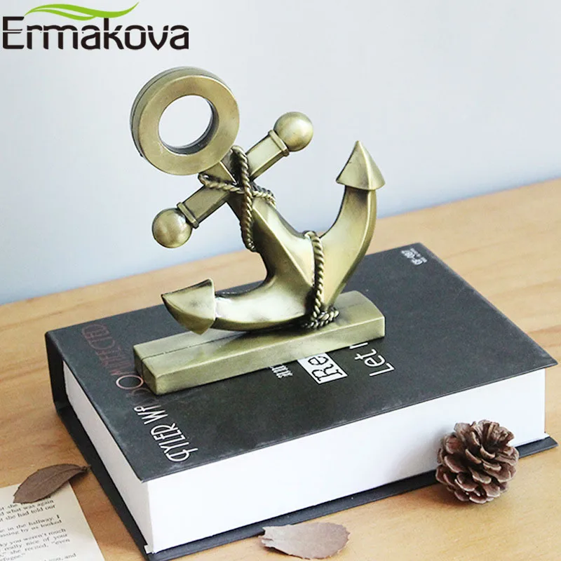 ERMAKOVA Металлический Якорь фигурка железная Лодка Якорь статуя Средиземноморский стиль домашний рабочий стол украшение Ресторан Бар Металлическая статуэтка