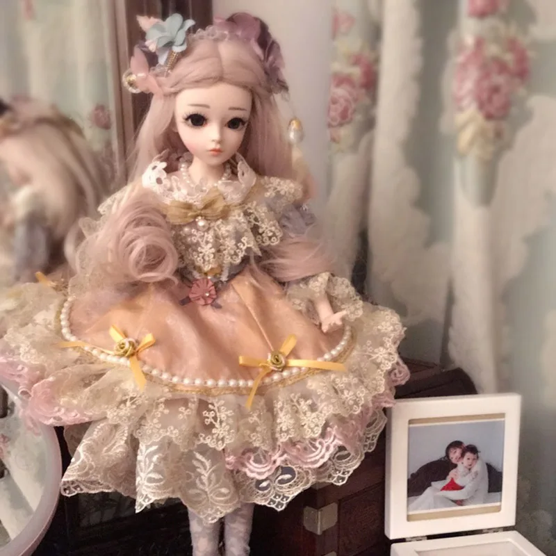 Серебристый 1/3 BJD 60 см куклы, игрушки, высокое качество, китайская Кукла, 18 шарниров, BJD шарнир, кукла, мода для девочек, подарок, игрушки для девочек - Цвет: Серебристый