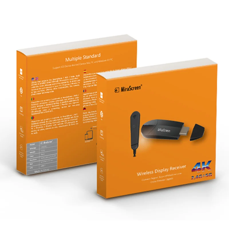 Смарт беспроводной дисплей ключ Wifi 1080P HD MiraScreen K6 2 4G Play and Plug Простое подключение