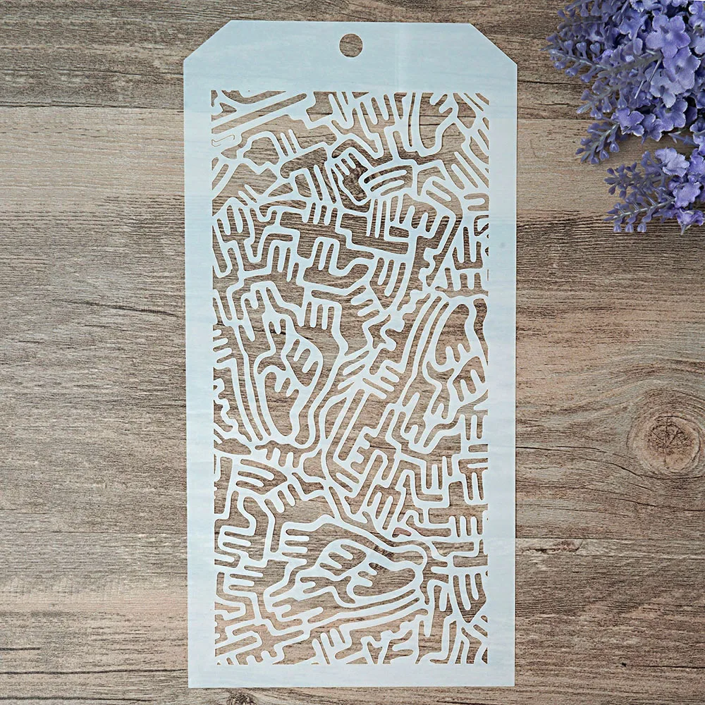 ST122472 12*24 см DIY ремесло Многослойные трафареты для стен Живопись штампованная для скрапбукинга штампы альбом декоративное тиснение бумажные карты - Цвет: ST122472