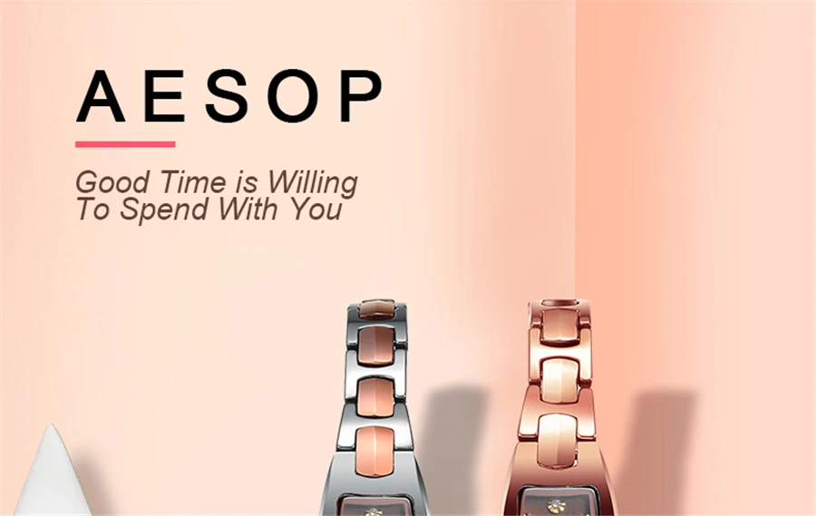 AESOP Women Watch Top Brand Luxury Waterproof Ladies Quartz Watch Stainless steel gold Watch Bracelet Women Watch