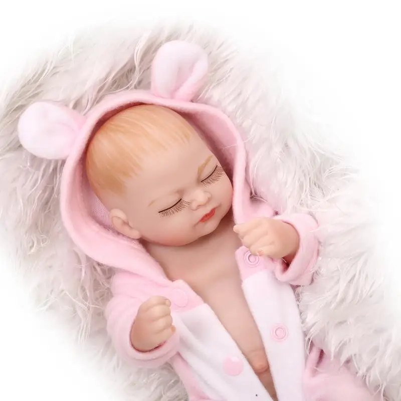 Кукла новорожденная NPK силиконовая для девочек 10 дюймов|doll reborn|girl dollmini doll |