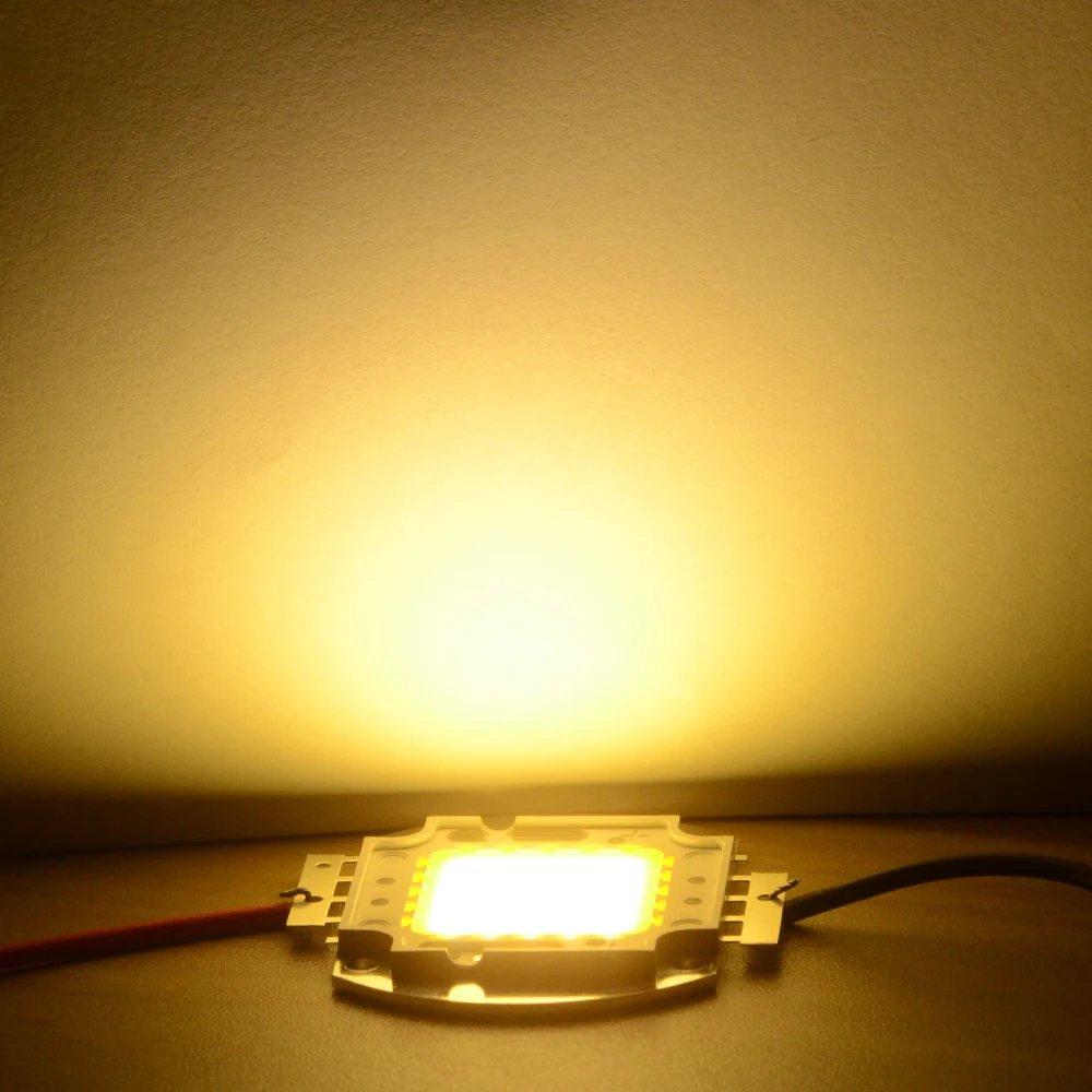 

10Pcs/lot High Power LED Lamp Chip 10W 20W 30W 50W 100W SMD LED Lamp COB White / Warm White for Floodlight Spotlight