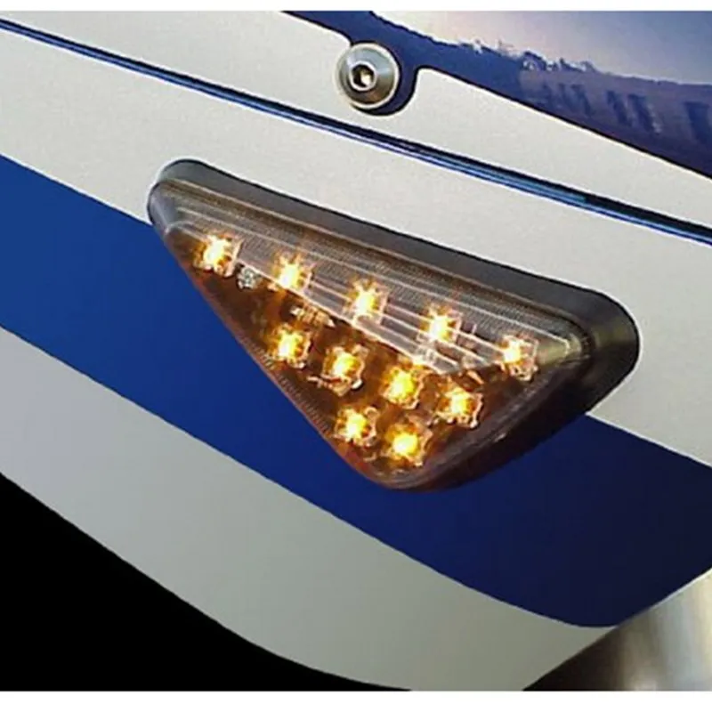 

EE support DC 12V /5.28W triangle motorcycle accessories motos motorbike turn signals yellow Led lights