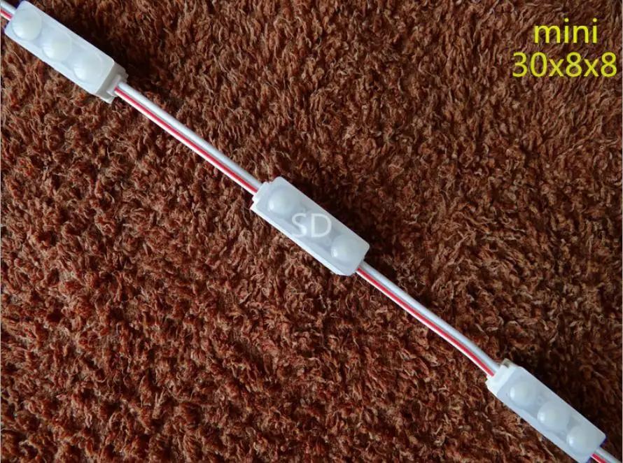 1000pcs1.5W маленький мини светодиодный модуль тонкие светящиеся буквы световые