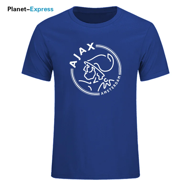 Модные футболки ajax, забавные мужские футболки, футболки с коротким рукавом, роскошные летние хлопковые футболки размера плюс, хип-хоп топы, футболки - Цвет: 20
