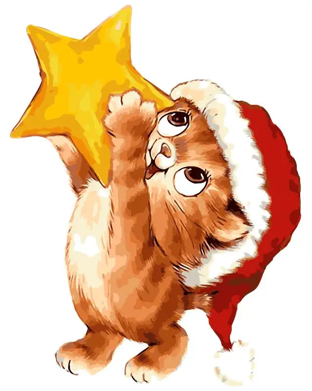 Набор для рисования по номерам на холсте без рамки | Дом и сад