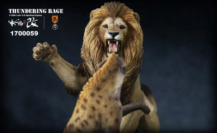 

Collectible 1/12 Collectible Resin Anime Figure Mr.Z Animal Thunderfury African Lion VS Spotted Dog Set Toys Model for Fans Gift