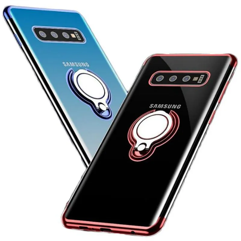 Чехол с кольцом держателем на палец для Samsung j2 j5 j7 prime j7duo мягкий автомобильный