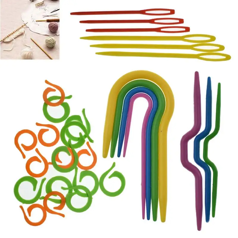 

Craft Knit Stitch Locking Stitch Markers Needle 1Set Crochet Popular Knitting Needles Hot Sale Plastic Clip Crochet Hook