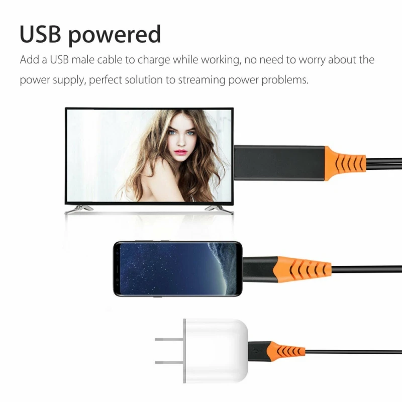 Кабель-адаптер типа C к HDMI HDTV AV TV 4K конвертер высокой четкости Plug-and-play для Samsung Galaxy