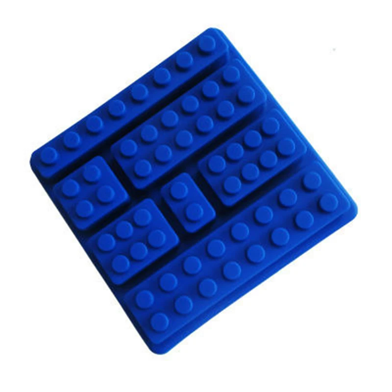 2016 Силиконовые Lego Кирпич Стиль Квадрат Обостряла Льда Плесень Шоколад Торт Желе