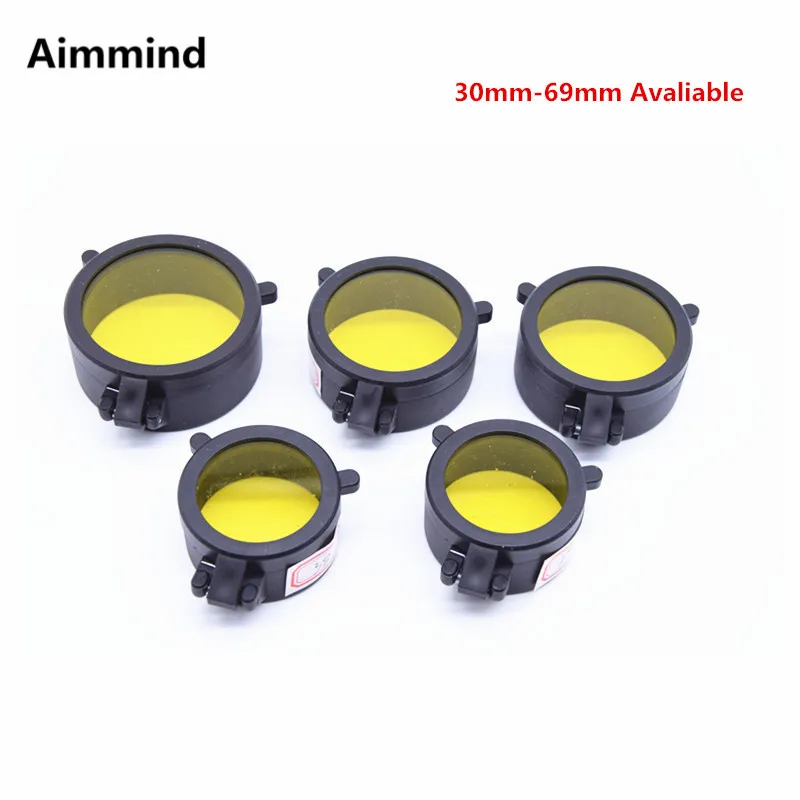 Hunting Gun Caliber Rifle Scope Quick Flip Spring Up Open Lens Cover Dustproof Cap Eye Protect Objective | Спорт и развлечения