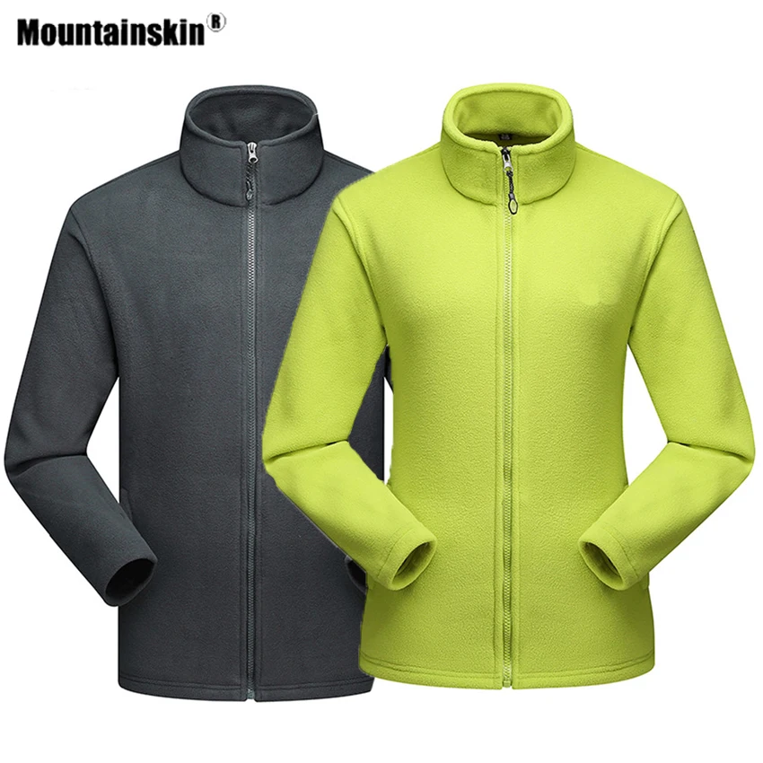 Mountainskin зима осень для женщин и мужчин флисовые куртки походов спорта на открытом