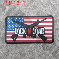 3d pvc patch usa american flag tactics lock on morale