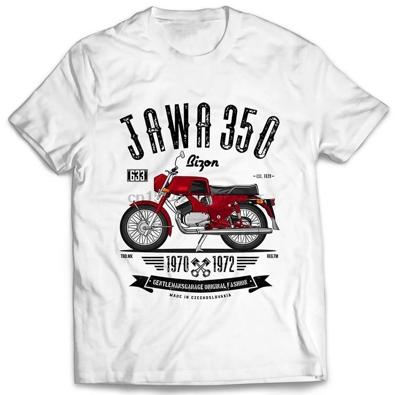 Футболка Jawa 350 633 Bizon крутая Мужская Спортивная футболка с коротким