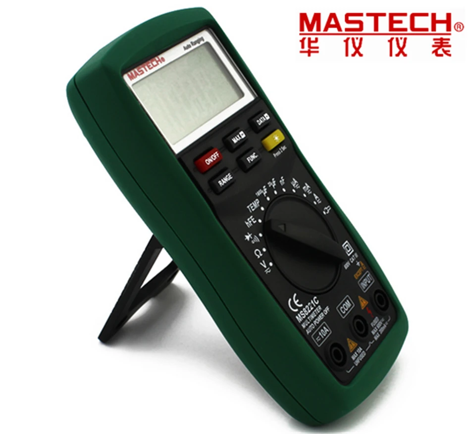 1pcs Mastech MS8221C Digital Multimeter Auto Manual Ranging DMM Temperature Capacitance hFE Test | Инструменты