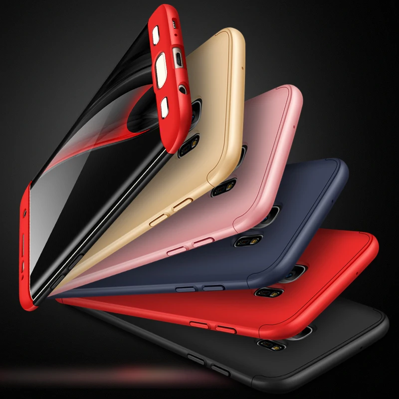 Luxury 360 Degree full body protection case For Samsung galaxy S6 S7 edge Note8 Case plastic back cover S8 plus |