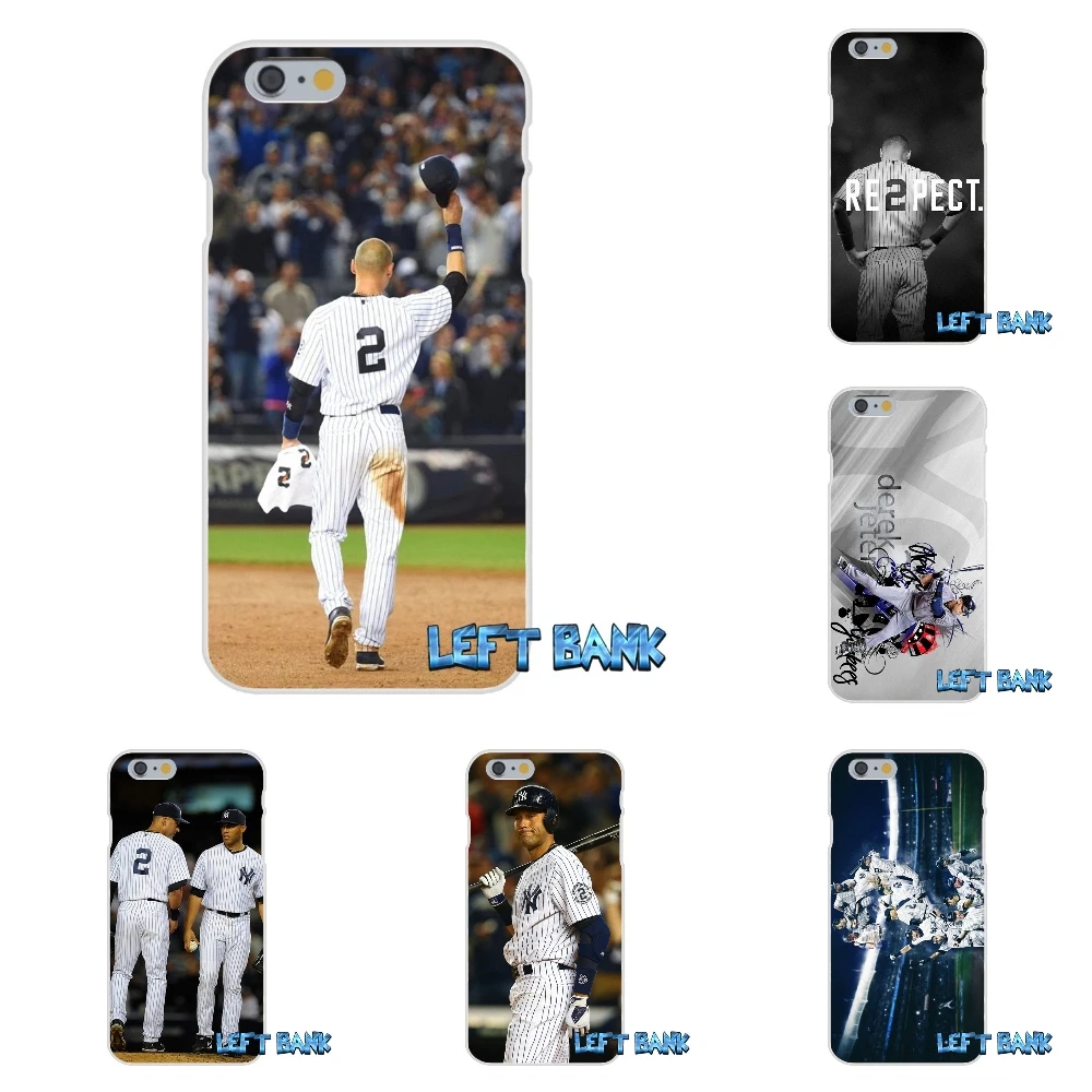 Мягкий силиконовый прозрачный чехол из ТПУ для Samsung Galaxy Note 3 4 5 S4 S5 MINI S6 S7 edge Derek Jeter