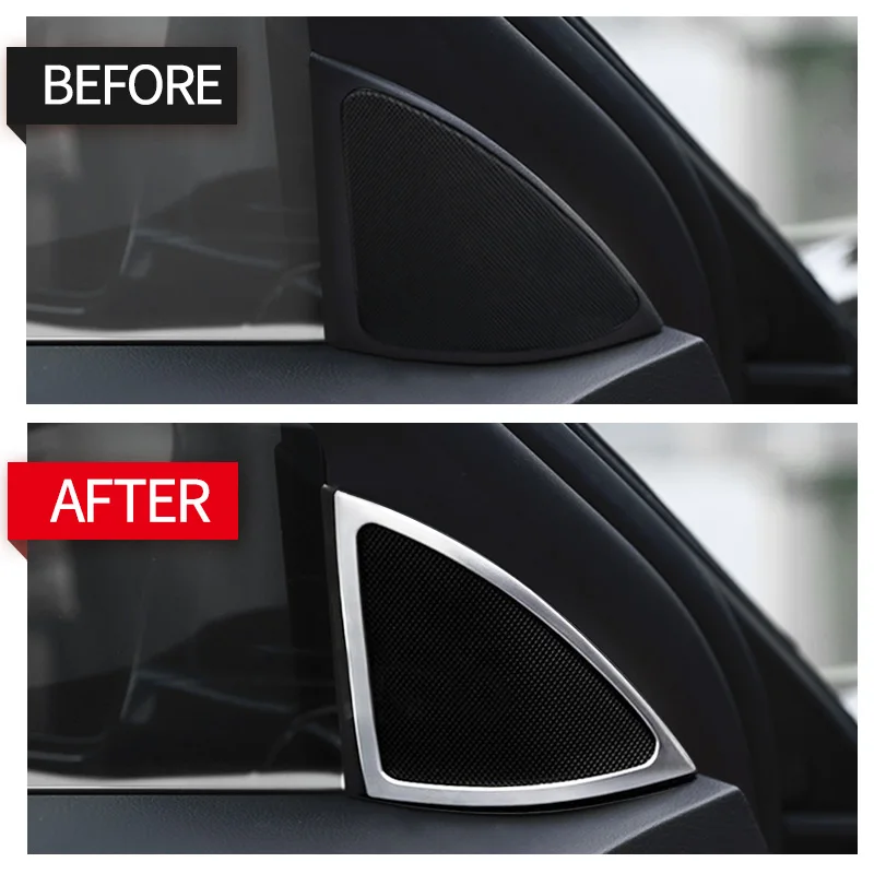 Car styling ABS chrome Door Audio Speaker Frame decoration Trim For Mercedes Benz 2014-2017S class W222 S600 Accessories | Автомобили и