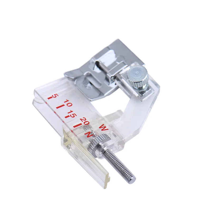 Регулируемая прижимная лапка для бытовых швейных машин с перекрывающимися