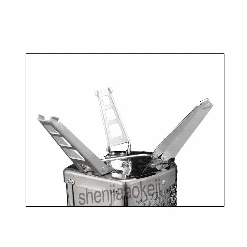 CampStove нержавеющая сталь плита устройство для дровяной печи Открытый походный рюкзак для пикника Кухня барбекю 1 шт