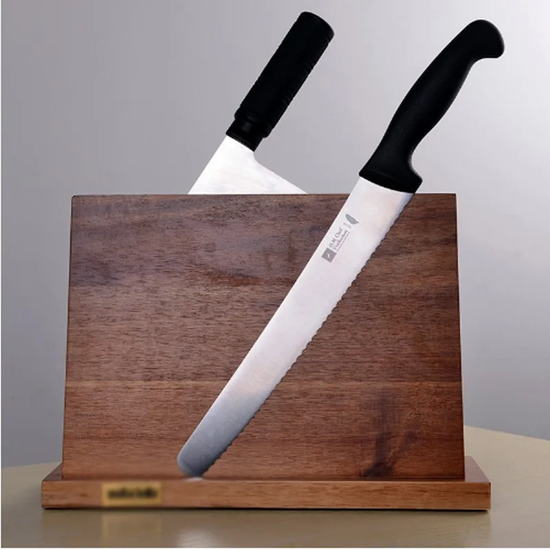 NEW Solid Wood Magnetic Knife Holder Ventilation Drying Storage Block Stand Magnet Kitchen Utensil Cooking Tools | Дом и сад