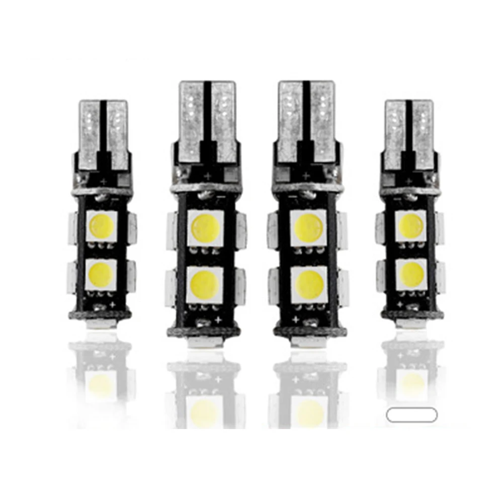 YSY 50 шт. T10 9SMD 5050 CANBUS 9 smd DC 12 В без ошибок светодиодный 194 168 192 W5W Автомобильная