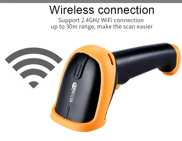 Беспроводной сканер штрихкодов Nexan Netum 1D беспроводной считыватель с USB ручной