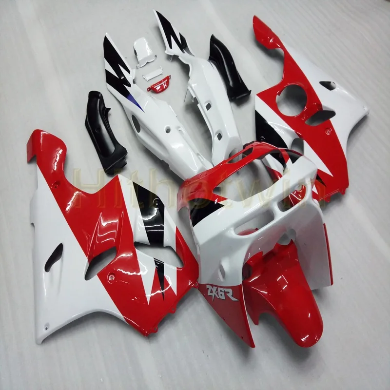 Customt мотоцикла обтекатель для KAWASAKI ZX6R 1994 1995 1996 1997 ZX 6R рамы и крепления/полные комплекты обтекателей+ винты+ серый боди ki - Цвет: B
