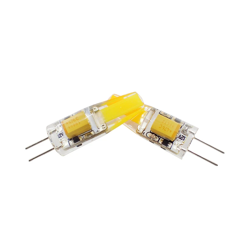10 шт. G4 Светодиодные лампы 12 В COB AC DC 2 Вт лампе Luz Bombillas 1505 3000K 4000K заменить 30