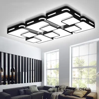 nordic modern compact led ceiling lamp living room bedroom creative personality rectangular ceiling lamp free shipping