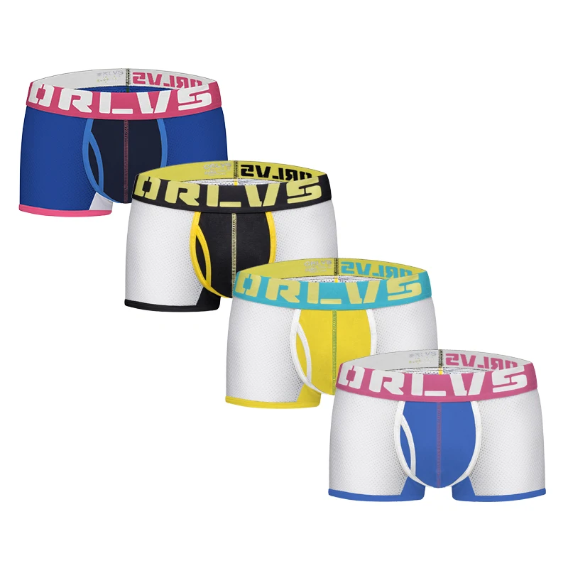 ORLVS Новое поступление мужское нижнее белье трусы-боксеры сетчатые боксеры