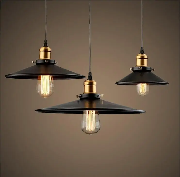 Железная люстра с крышкой для лампы потолочная лампа в стиле лофт и индастриал
