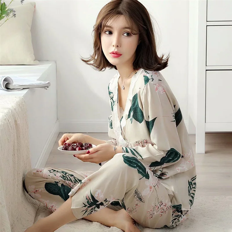 X040 MaiJee пижамы Chemise De Nuit Femme Для женщин Ночное 2019 Новый модный стиль женские удобные