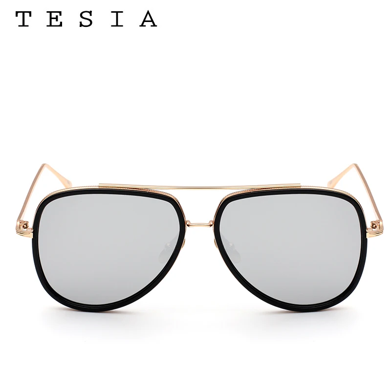 TESIA новые роскошные солнцезащитные очки авиаторы большие для женщин и мужчин